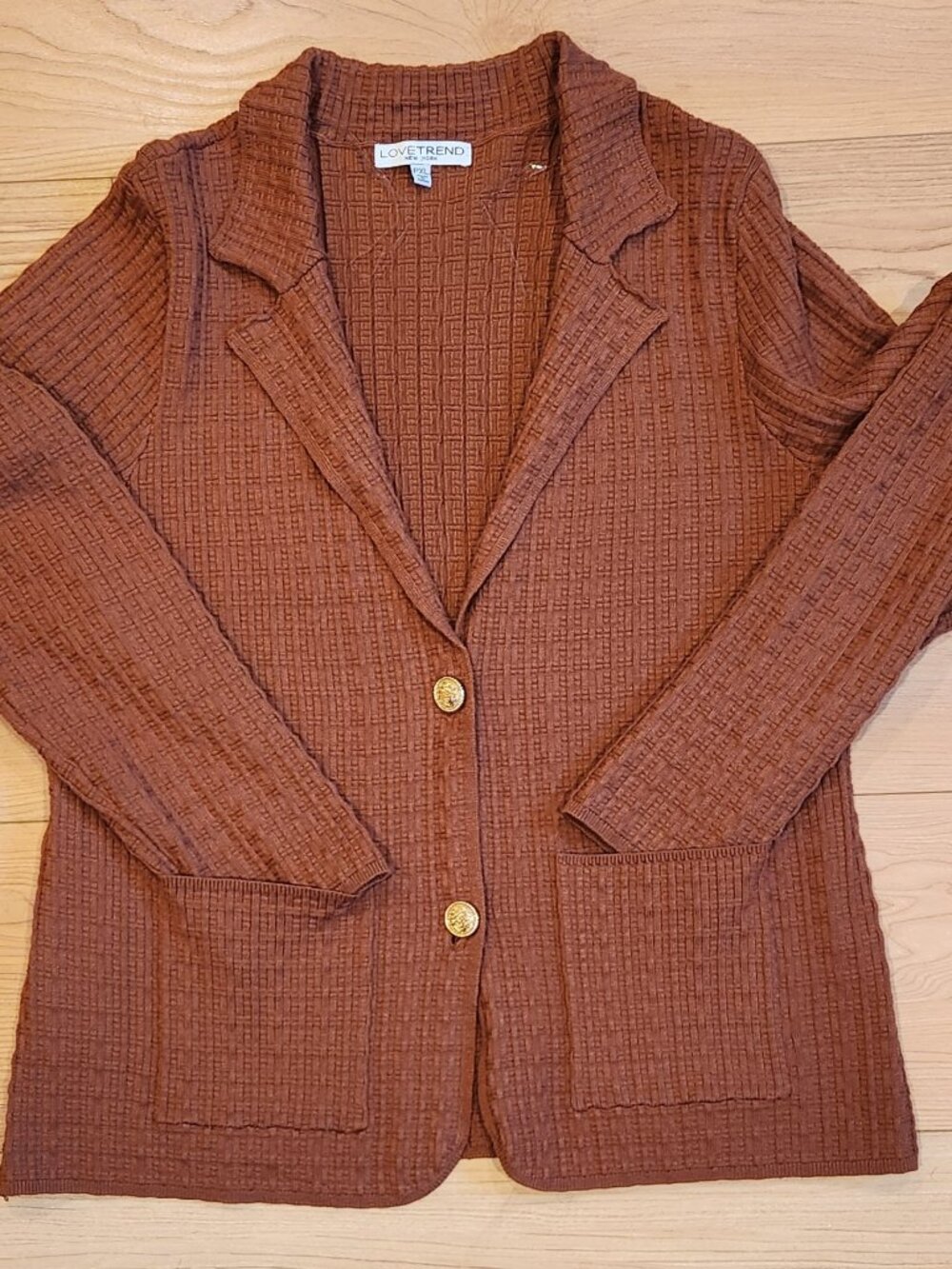 Copper Cardigan Blazer